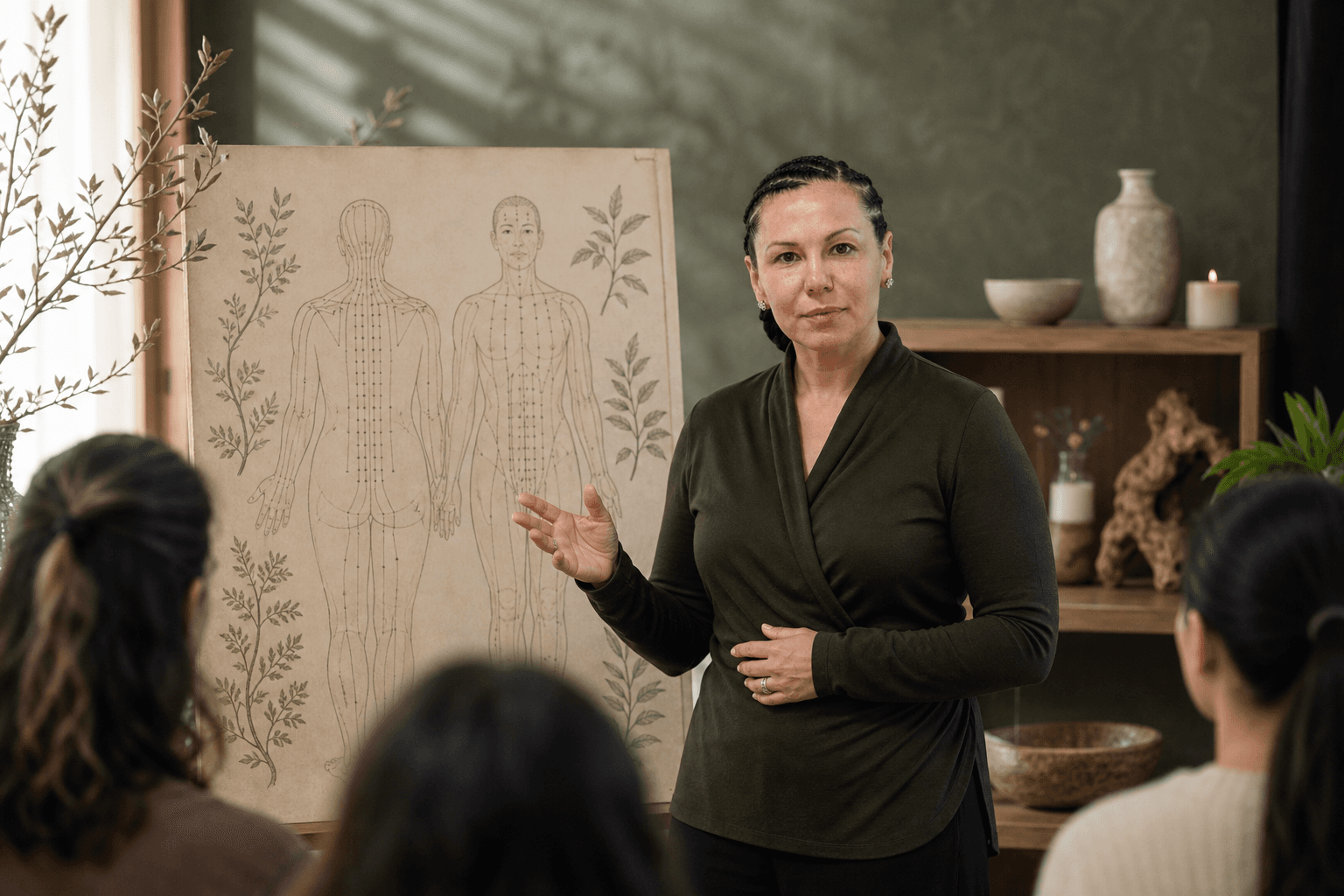 Federica Mingotti, L.Ac., facilitating the Listening to the Body workshop at No.303 in Richmond